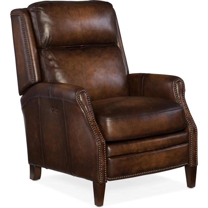 Genuine Leather Power Recliner 